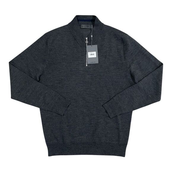 G/FORE Other - G/Fore G4 Golf Sweater‎ Sleeve Logo 1/4 Zip Small Charcoal Wool NWT MSRP $255